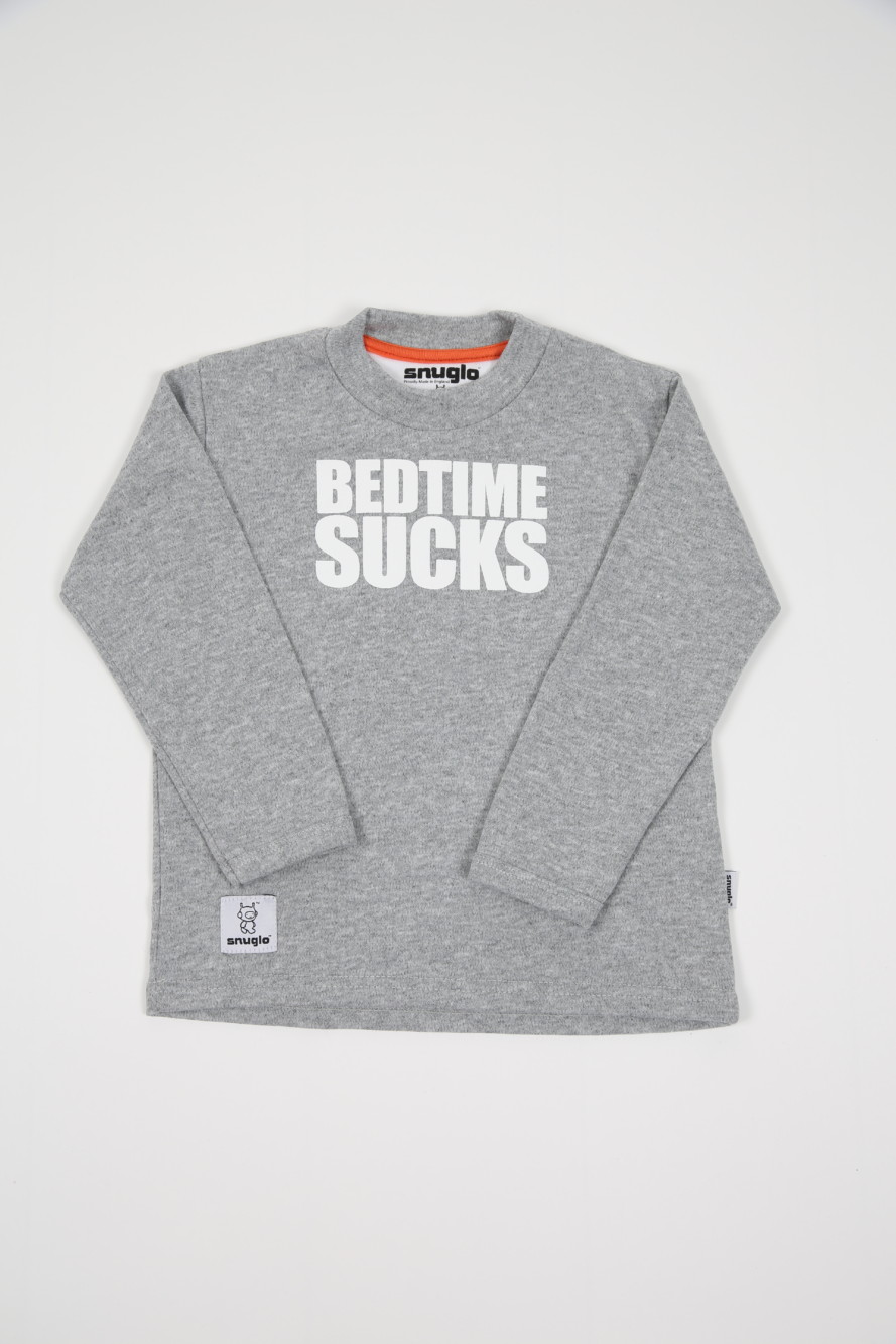 Bedtime Sucks Grey Kids Pyjamas by Snuglo™