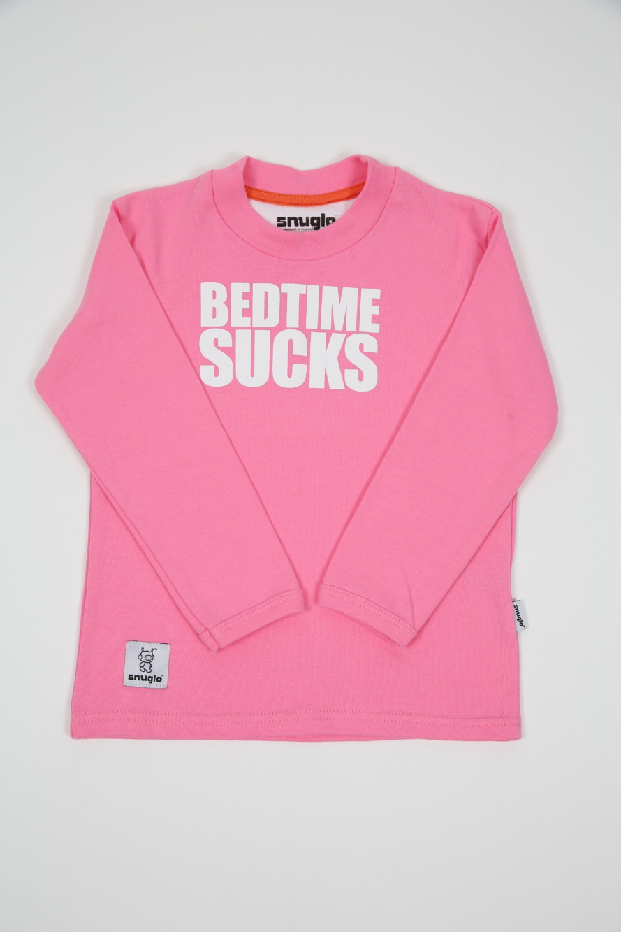 Bedtime Sucks pink Kids Pyjamas by Snuglo™