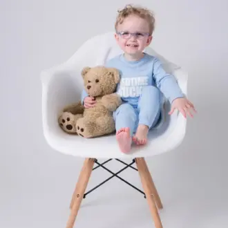 BEDTIME SUCKS BABY BLUE KIDS PYJAMAS BY SNUGLO – alternative view