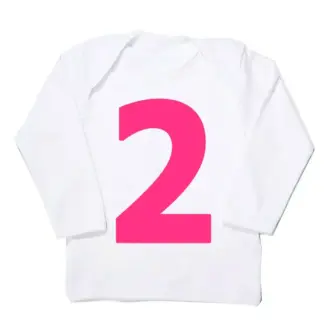 I AM 2! Birthday T-shirt – Pink on White