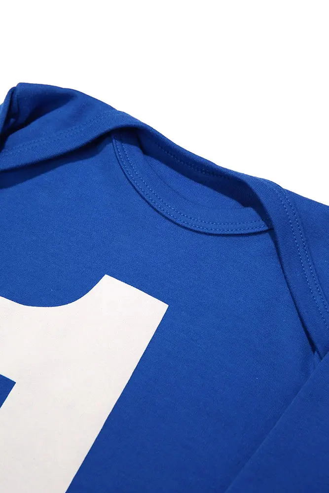 I AM 1! First Birthday T-shirt – Royal Blue – alternative view