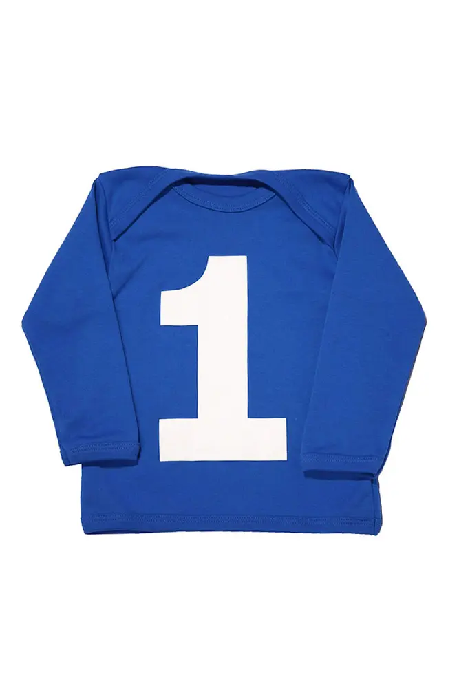 I AM 1! First Birthday T-shirt – Royal Blue