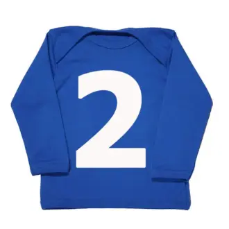 I AM 2! Birthday Number Celebration T-shirt – Blue