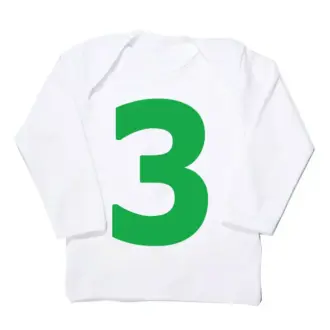 I AM 3! Birthday Number Celebration T-shirt – Green