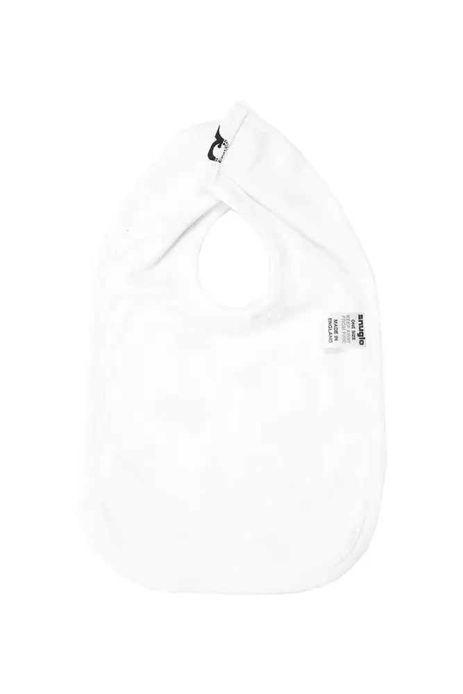 Moustache Pattern Bib – detail view