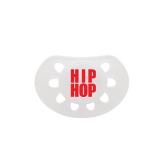 HIP HOP Soother, Red on White Cool Boys Dummy