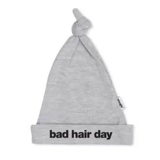 BAD HAIR DAY Baby Hat- grey