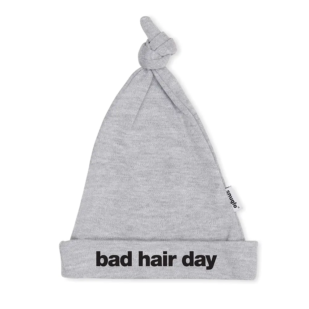 BAD HAIR DAY Baby Hat- grey