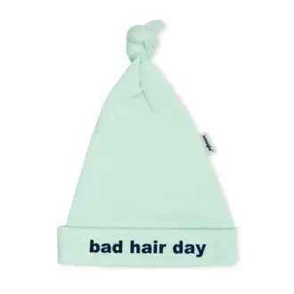 BAD HAIR DAY Baby Hat – Mint with Navy