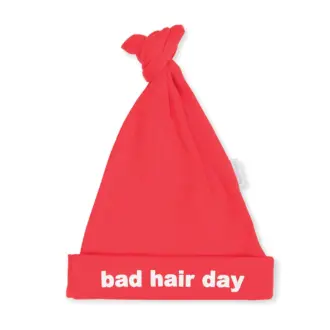 BAD HAIR DAY Baby Hat – Red