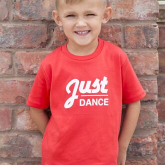 Just Dance red kids t shirt