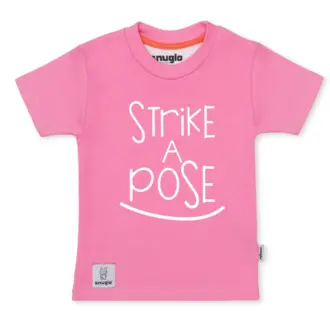 Strike A Pose pink kids T-shirt