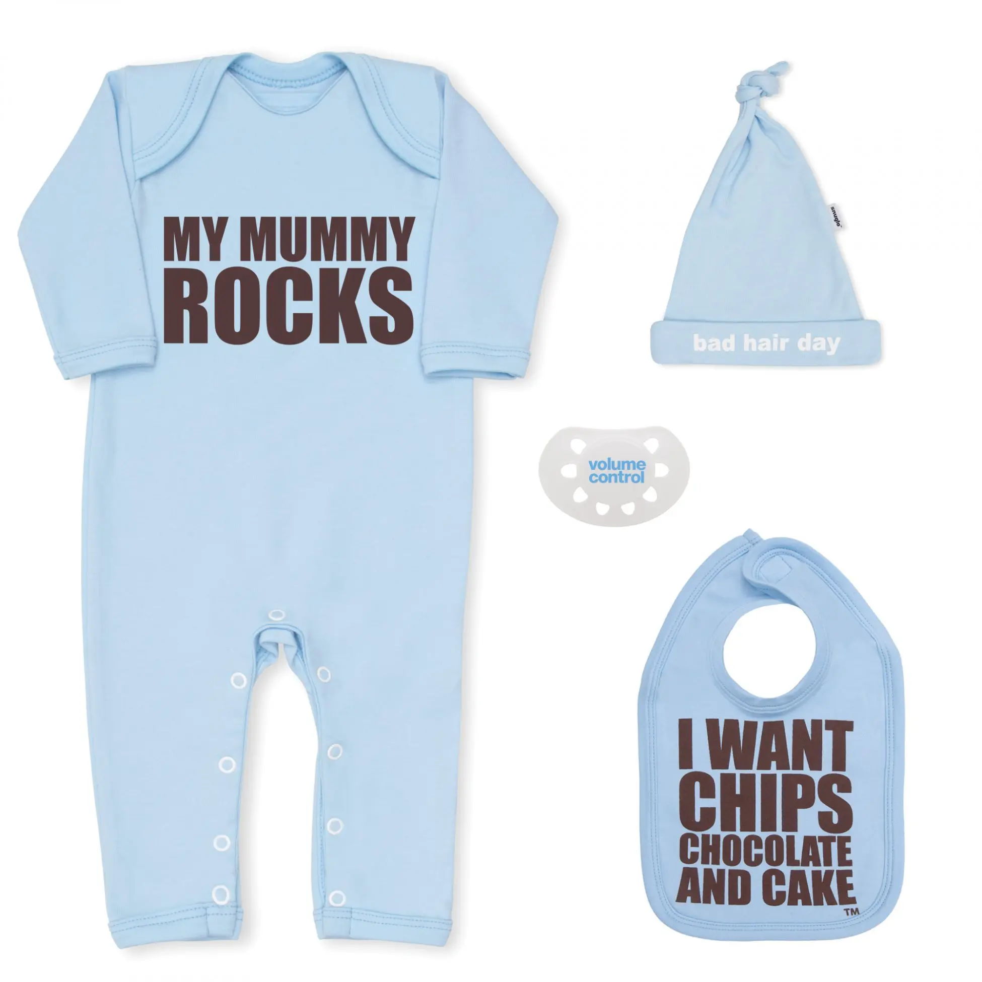 My Mummy Rocks Blue Newborn Baby Gift Set