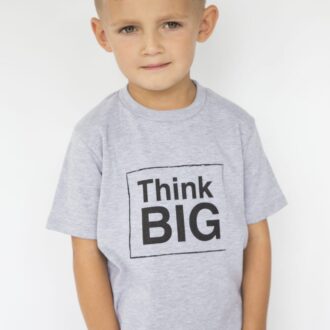 Think Big marl grey kids t shirt