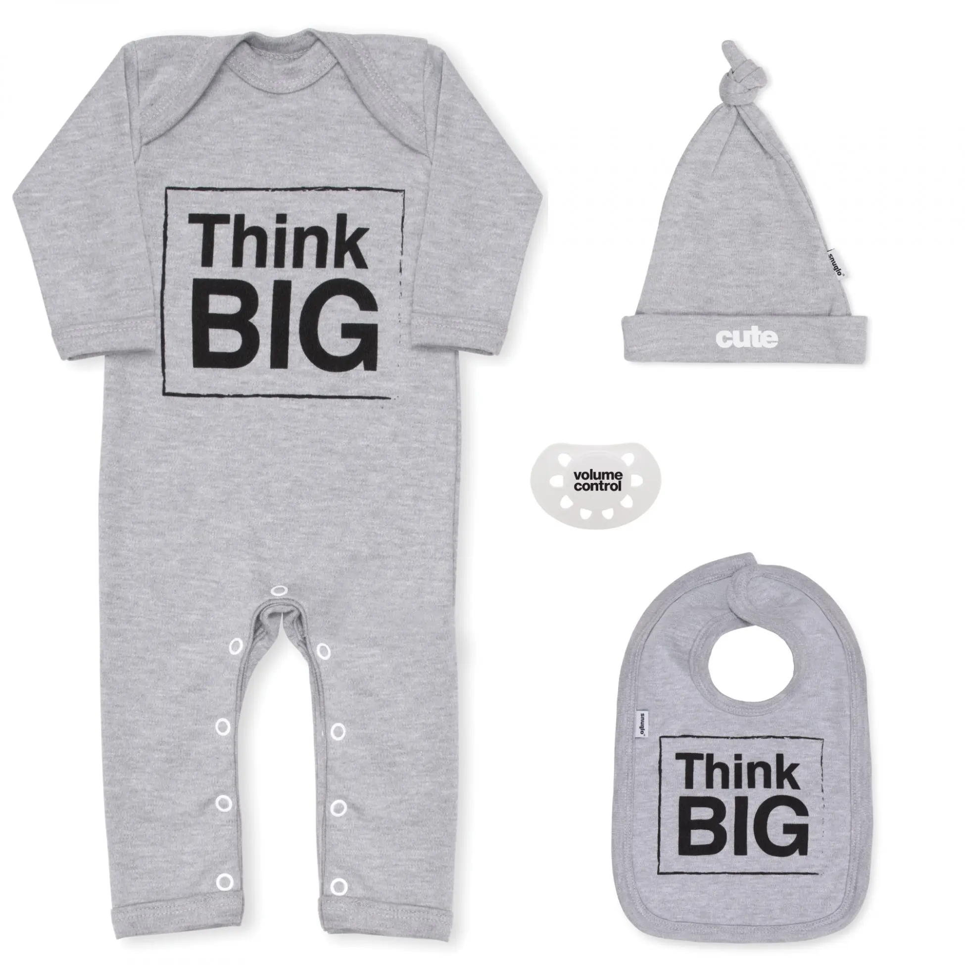 Think Big Grey Newborn Baby Gift Set