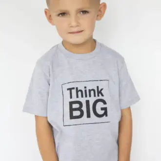 Think Big marl grey kids T-shirt