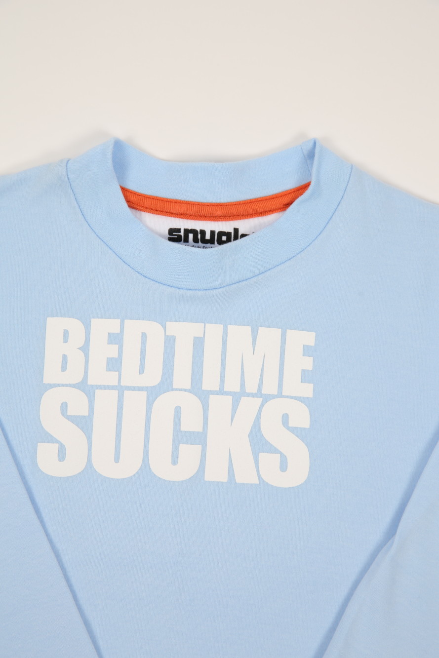 BEDTIME SUCKS BABY BLUE KIDS PYJAMAS BY SNUGLO - Image 2