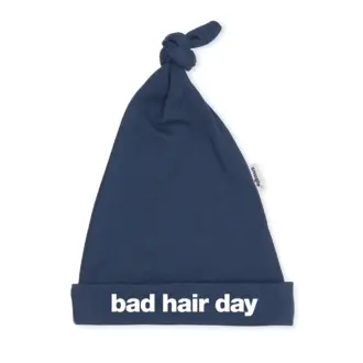 BAD HAIR DAY Baby Hat – Navy