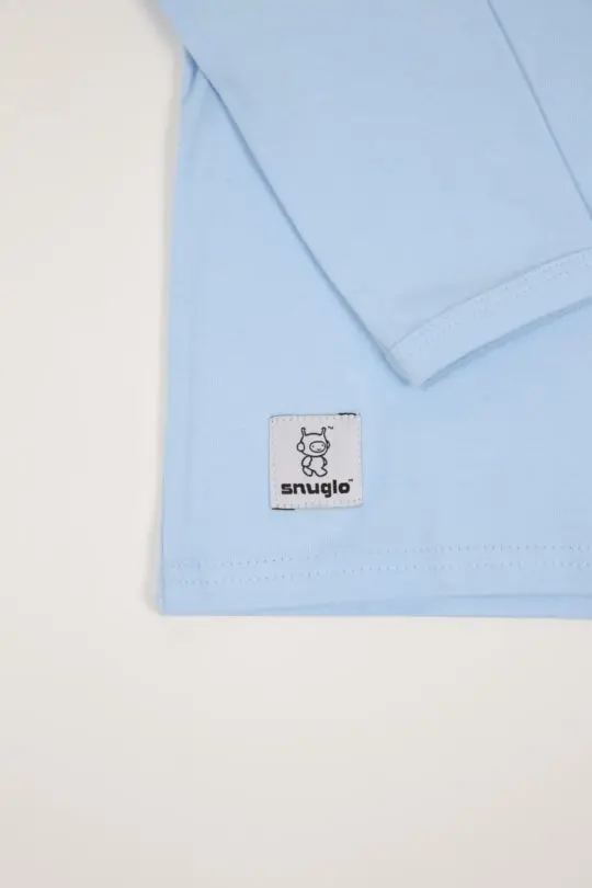 BEDTIME SUCKS BABY BLUE KIDS PYJAMAS BY SNUGLO – alternative view