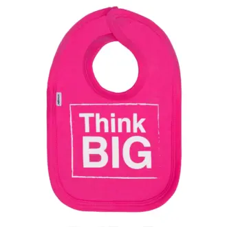 Think Big Baby Bib Pink