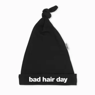 Bad Hair Day Baby Hat – Black