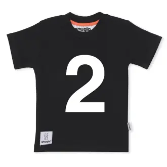 2nd Birthday top, Number 2 Celebration T-shirt – Black