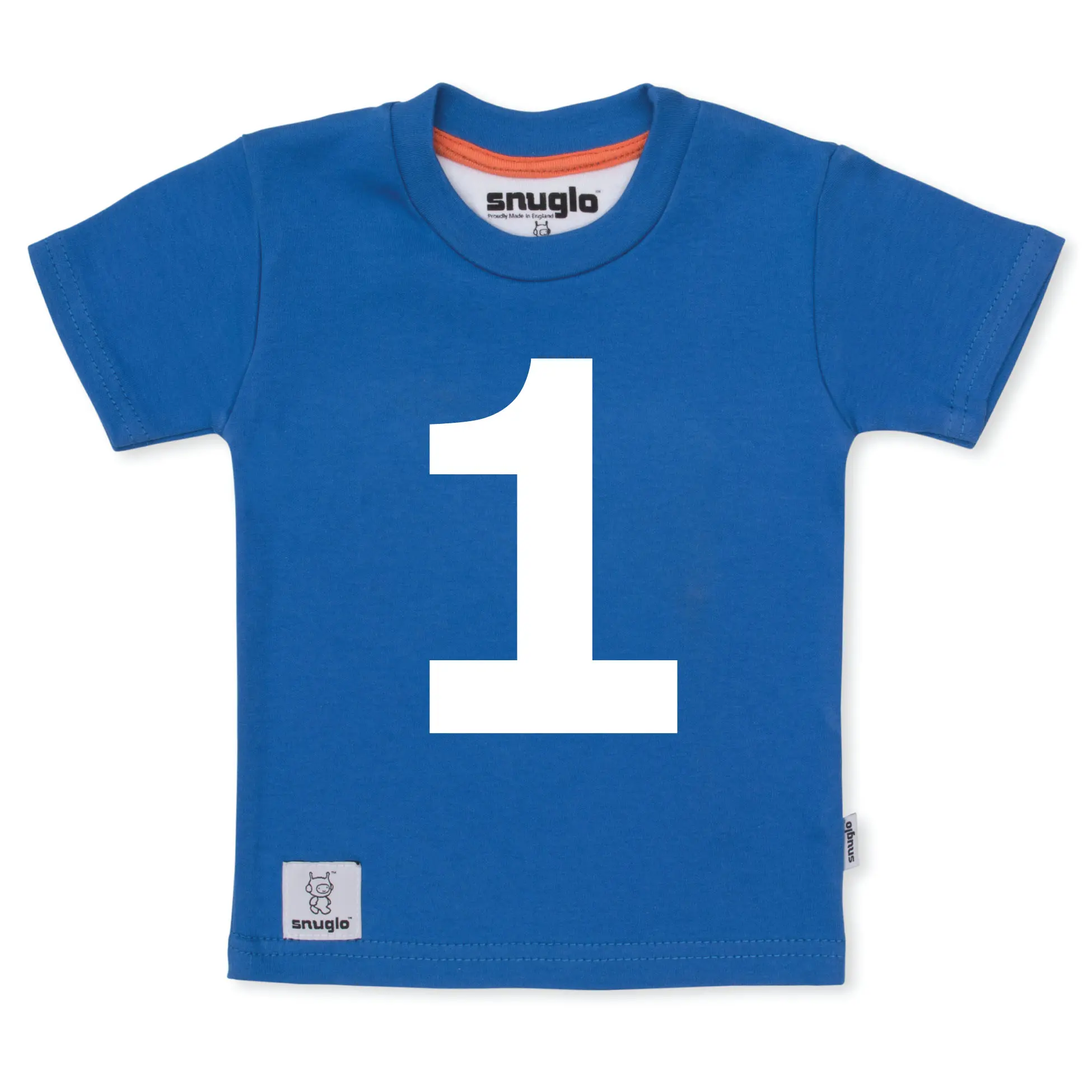 1st Birthday Number 1 T-shirt – Royal Blue