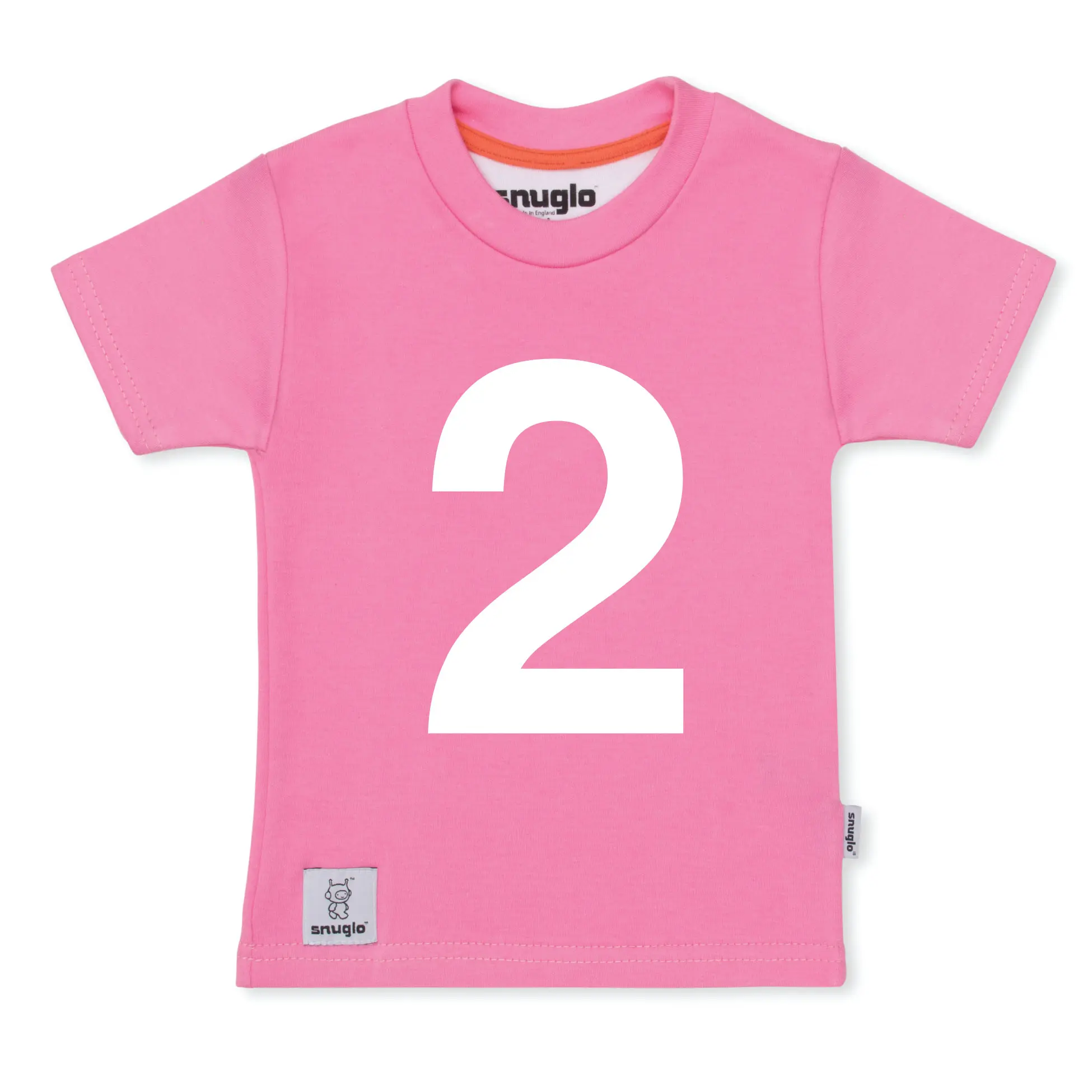2nd Birthday top Number 2 Celebration T-shirt – Pink
